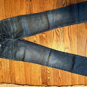 Ag Adriano Goldschmied Blue Straight Jeans Classic Denim